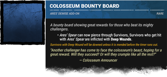 Colosseum Bounty Board