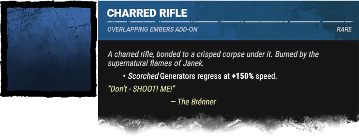 charred rifle